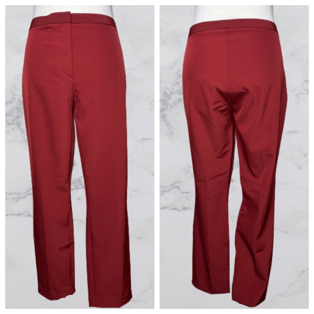 Theory Skinny Becker Pant in Blk Cherry